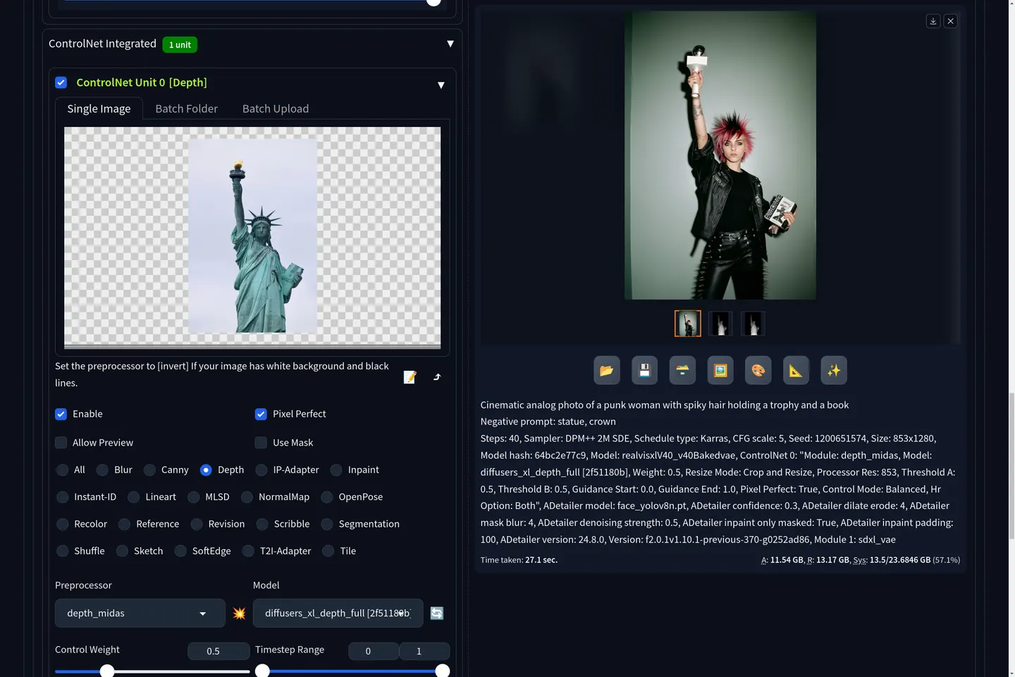 Use ControlNet to influence the composition of the your image.