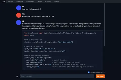 Text Generation Web UI
